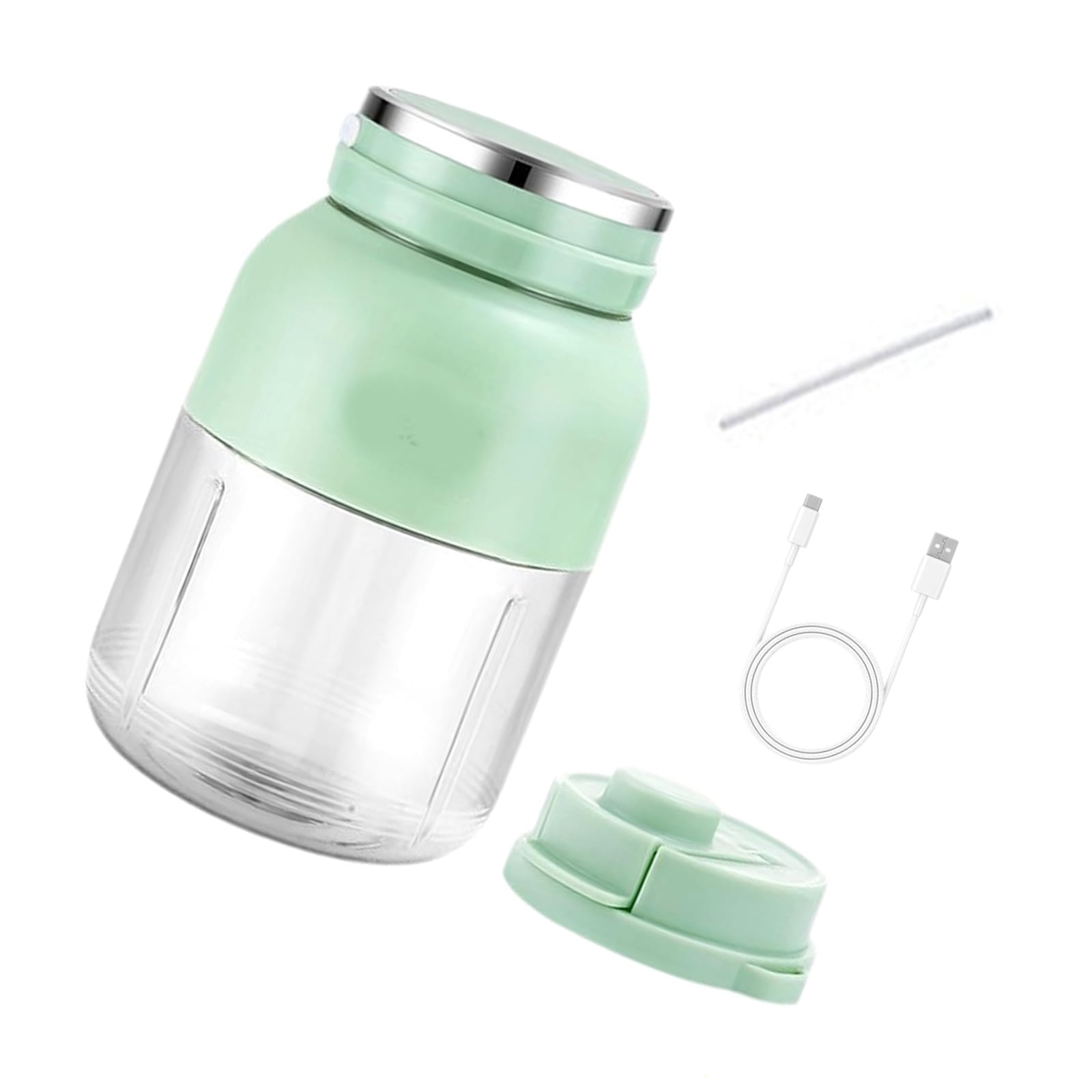 Portable Blending Cup for Shakes and Rechargeable 1300ml Large Capacity Juicer Kitchen