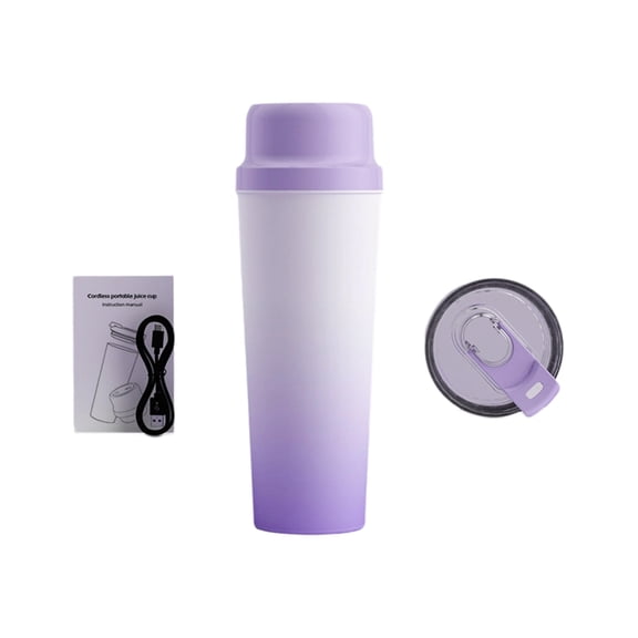 Portable Blending for Shakes and Rechargeable Fruit Mixer for Travel/Office/Gym/Sport