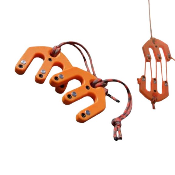 Portable Block and Tackle Pulley System for Game Hoisting, Compact ABS Plastic Hunting Haul Lift with Mechanical Advantage for Outdoor Gear Suspension and Equipment Handling