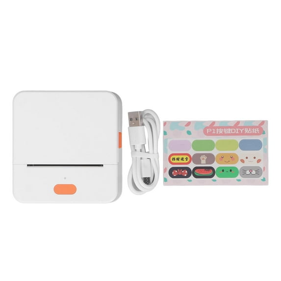 Portable Bluetooth 58mm Thermal Printer, 203DPI Label Maker for Home & Warehouse, Compact Pocket Printer Bienvenido