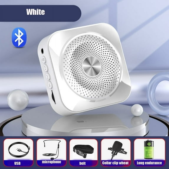 Portable Bluetooth Amplifier High Power Speaker With Wired Headset Microphone Suitable For Teaching Office