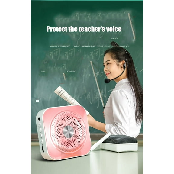 Portable Bluetooth Amplifier High Power Speaker With Wired Headset Microphone Suitable For Teaching Office