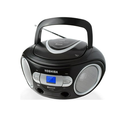 Toshiba - CD-RW/CD-R/CD-DA Boombox with AM/FM Radio - Black