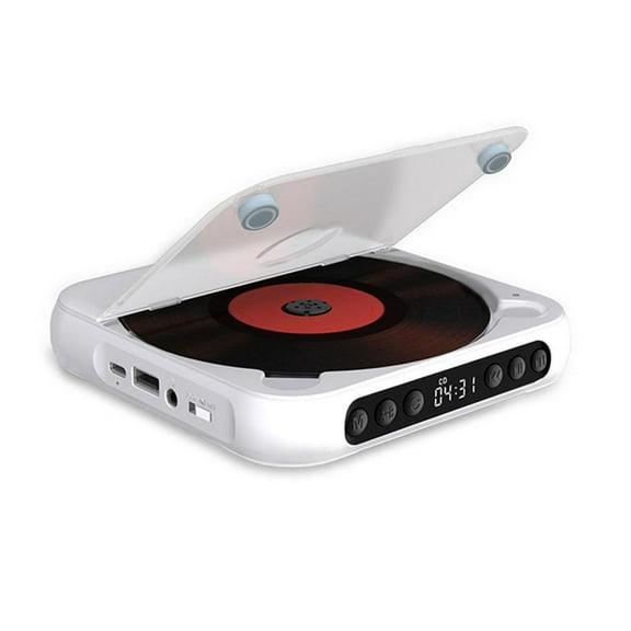 Portable Bluetooth CD Player with Repeat Function for Students, Supporting Multiple Formats and External Storage