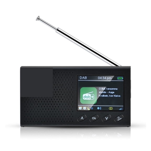 Portable Bluetooth-Complitable Digital Radio DAB/DAB+ and FM Receiver Rechargeable Radio