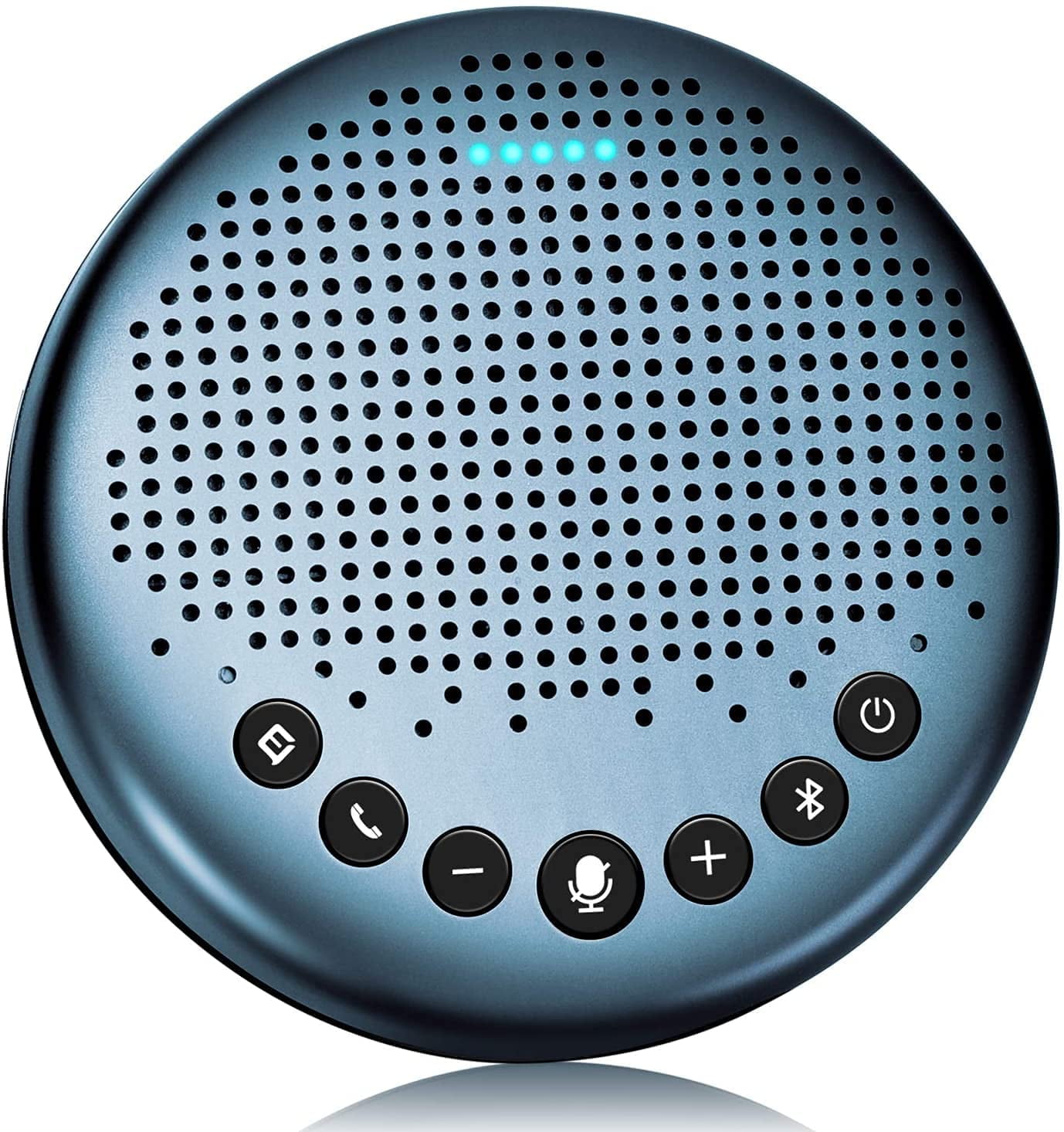 Portable Bluetooth Conference Speaker EMEET Luna Lite USB Speakerphone  VoiceIA Noise Cancelling Blue