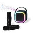 thumbnail image 1 of Portable Bluetooth Karaoke Speaker with 2 Wireless Microphones, 1 of 9