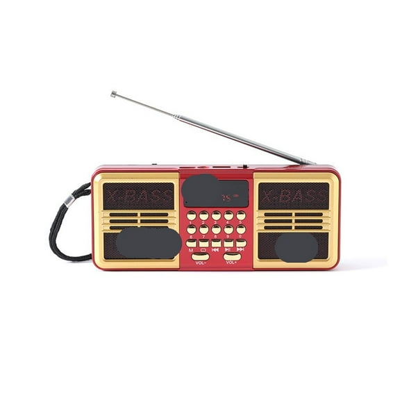 Portable Bluetooth Radio with FM and TF Card Support Perfect for Music, Audiobooks, and Talk Shows ,Multi-Functional