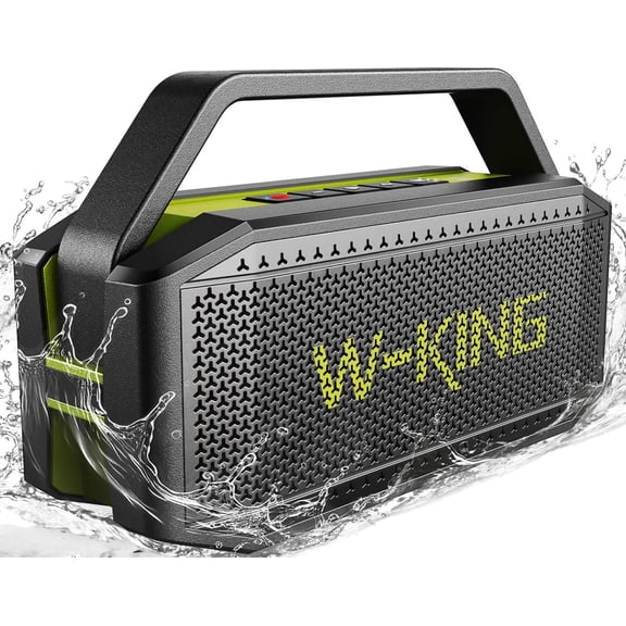 Portable Bluetooth Speaker 100W(Peak) Loud with Deep Bass, IPX6 Waterproof Speakers Wireless, 60W Ex-large Passive Radiator/40H/EQ/Dual Pairing/TF/AUX, Party Big Large Outdoor Boombox