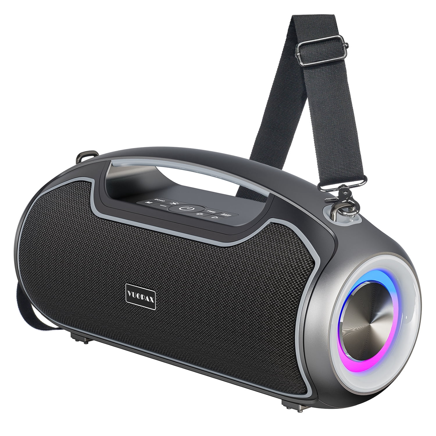 Portable Bluetooth Speaker 200W Peak,IP65 Waterproof Outdoor Wireless Speaker with 24H Playtime,Deep Bass,TWS and USB/AUX/TF Input for Party