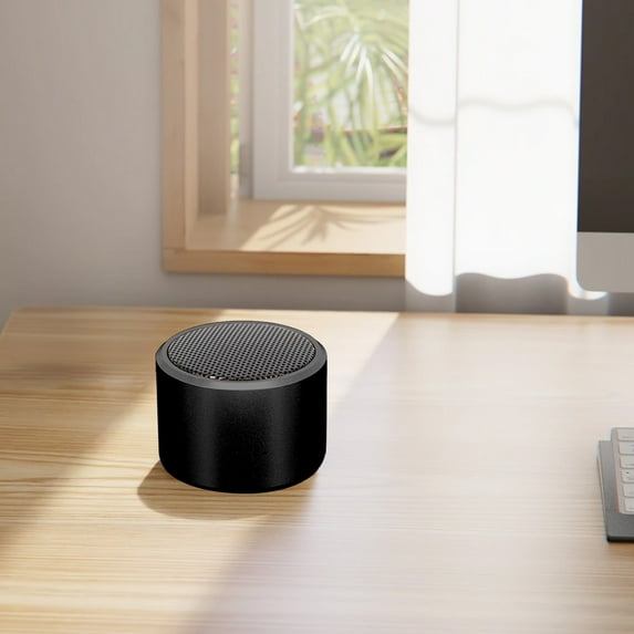 Portable Bluetooth Speaker,300mAh Large Capacity Battery, Enhanced Bass and High Definition Sound, Portable Design, for Phone,Laptops and More (Black)