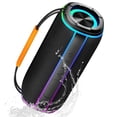 thumbnail image 1 of Portable Bluetooth Speaker, 30W Deep Bass Wireless Speaker with 55mm Driver, Bluetooth 5.4, IPX7 Waterproof, 4000mAh Battery, 24H Playtime, TWS Pairing, 11 RGB Light Modes for Outdoor Beach Camping S, 1 of 7