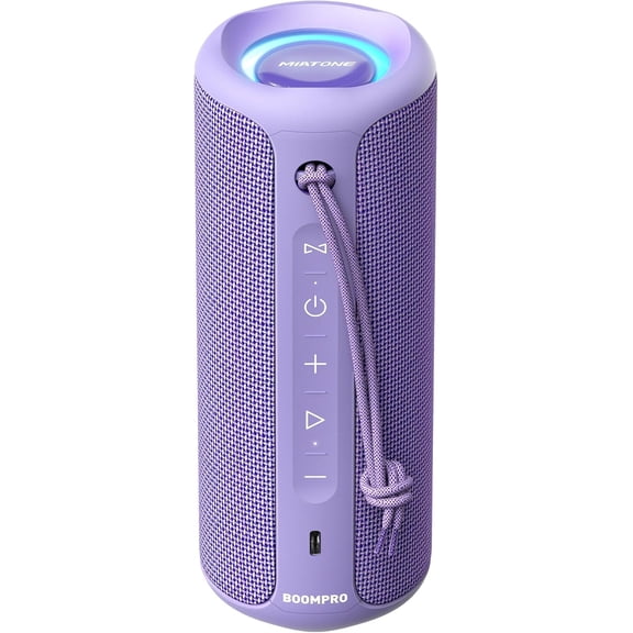 Portable Bluetooth Speaker 36W Stereo Sound Bass Boost, 24H Playtime, Bluetooth 5.3 TWS Pairing Girl Friend Gifts for Woman Birthday Present (Purple)