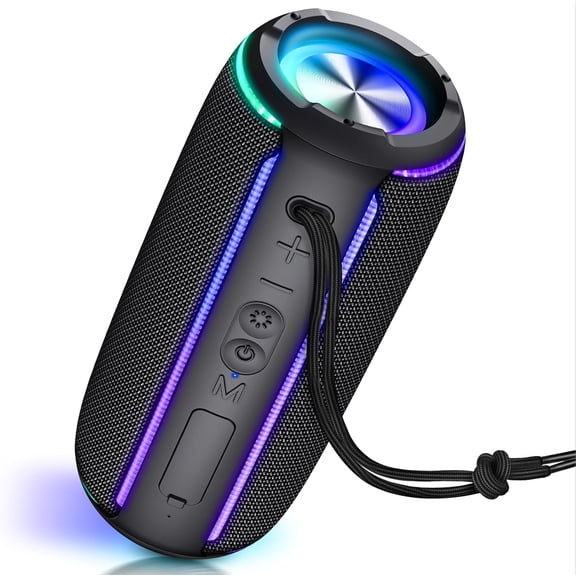 Portable Bluetooth Speaker with 40W Powerful Sound, RGB Lights, 4-in-1 Versatile Connectivity & Bluetooth 5.4 for Home/Party/Outdoor, TWS Pairing, 15H Playtime, Gifts for Teens/Men/Women