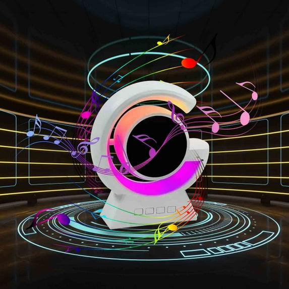 Portable Bluetooth Speaker 5.0 with Colorful Lights, 10M Range, 5W Amplifier, 400mAh Battery, 3-4H Playtime, Mini Size for Karaoke, KTV, Home, Outdoor Use