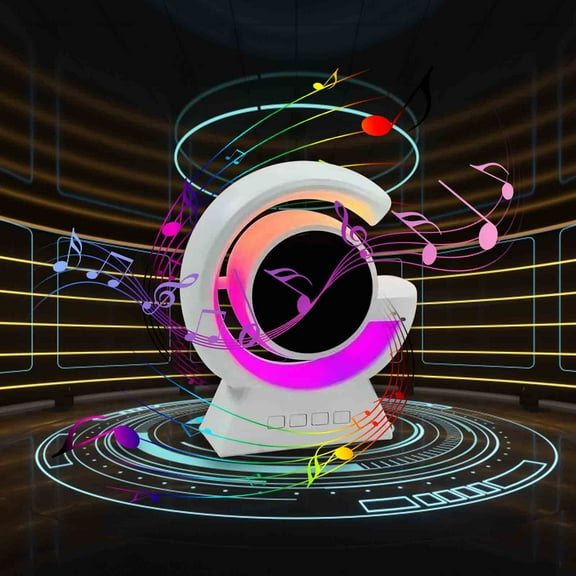 Portable Bluetooth Speaker 5.0 with Colorful Lights, 10M Range, 5W Amplifier, 400mAh Battery, 3-4H Playtime, Mini Size for Karaoke, KTV, Home, Outdoor Use