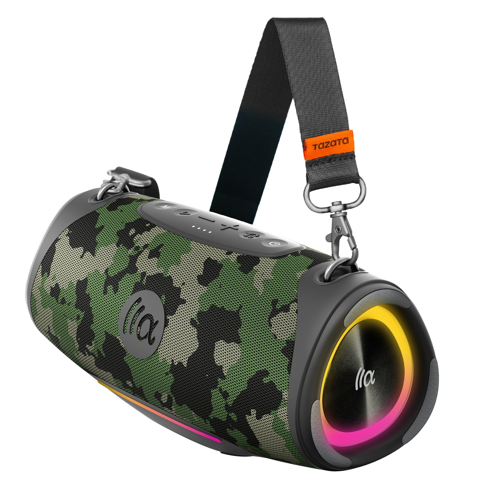 Portable Bluetooth Speaker 80W RMS,120W Peak Loud Subwoofer Wireless Stereo with HD Sound,8H Playtime IPX7 Waterproof for Party cmaping Beach,CAMO