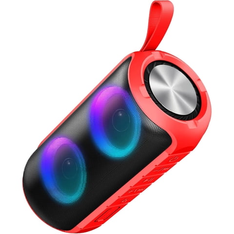 Portable Bluetooth Speaker, Bluetooth 5.3 Wireless Speaker, IPX7 Waterproof Outdoor Speaker, 24W Loud Stereo Sound, 12H Playtime, 7 Colorful RGB Lights for Outdoor/Home/Party, Gift Ideas