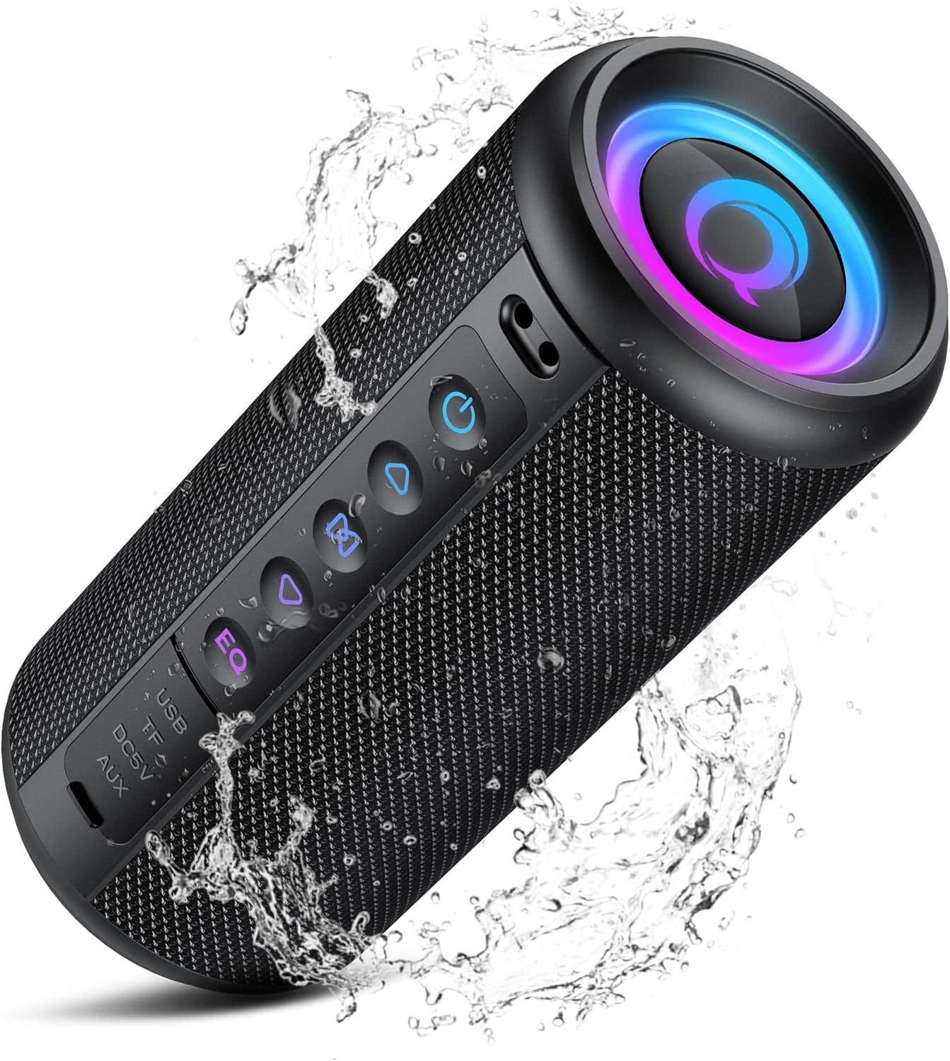 waterproof  bluetooth  speaker新品未使用 QFX Rugged Portable Waterproof Bluetooth Speaker, Fast Charging