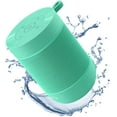 thumbnail image 1 of Portable Bluetooth Speaker, COMISO Small Wireless Shower Speaker 360 HD Loud Sound Stereo Pairing Waterproof Mini Pocket Size Built in Mic Support TF Card for Travel Outdoors Home Office Mint, 1 of 8