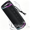 thumbnail image 1 of Portable Bluetooth Speaker with LED Lights, Wireless 5.3 Party Speaker 10H Playtime, IPX6 Waterproof Outdoor Loud Speaker with TWS Pairing for Beach Party Home, Black, 1 of 10