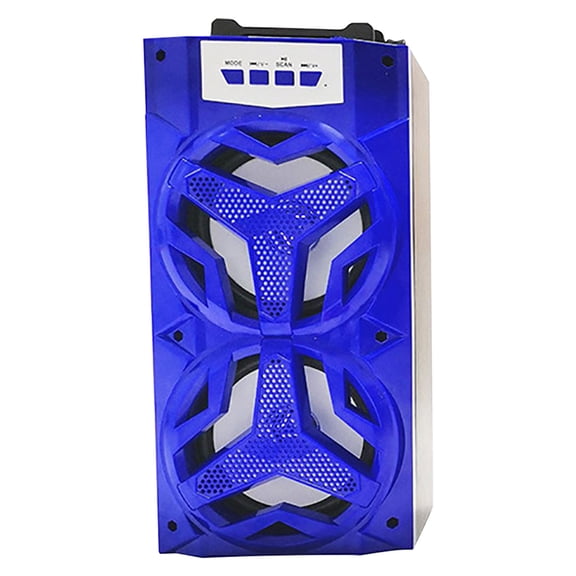 Portable Bluetooth Speaker, Czzoypi Mini Subwoofer Sound System, FM Radio USB AUX Playback 10M Range Outdoor Handheld Card Speaker, Blue