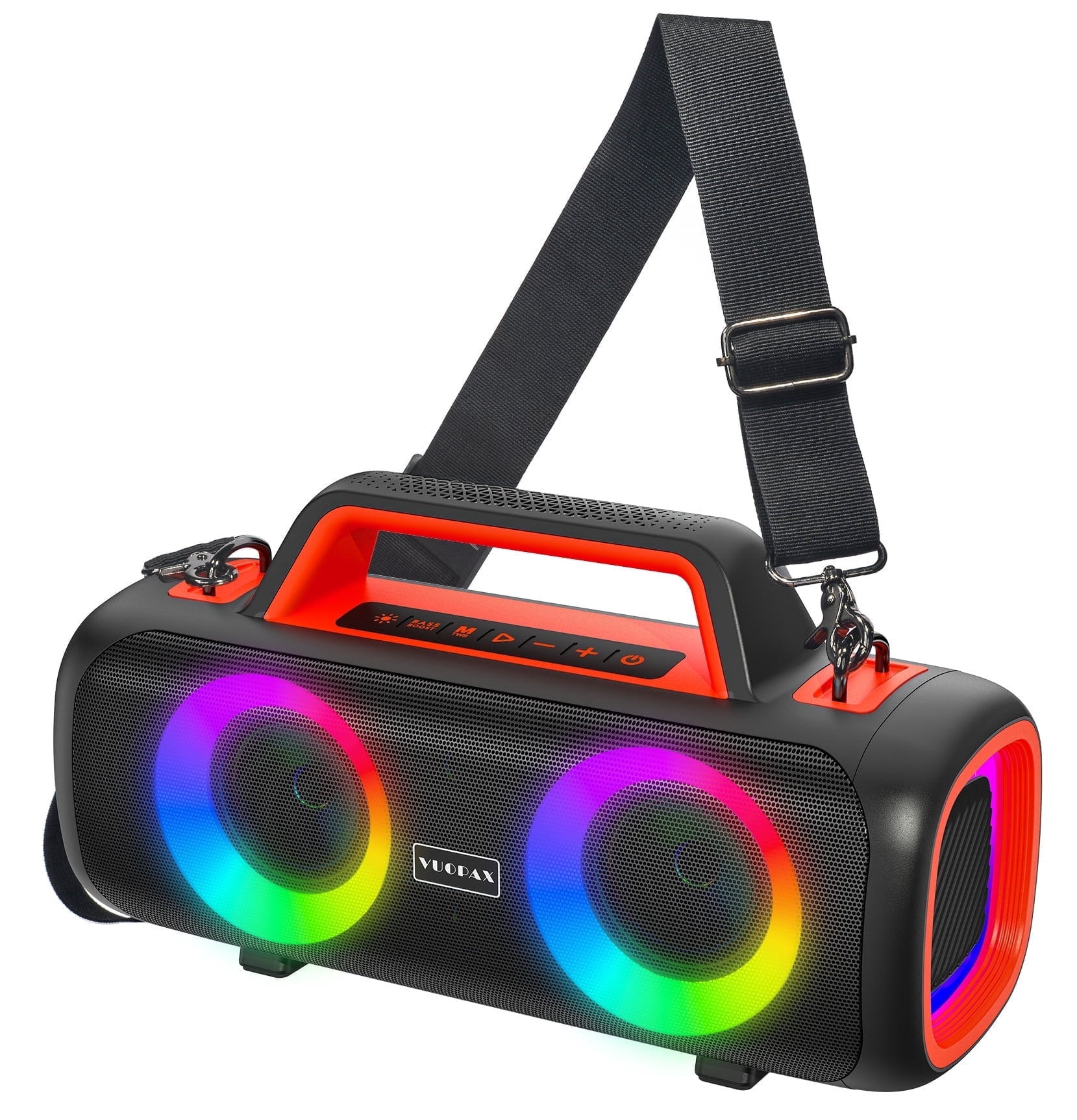 Portable Bluetooth Speaker IP65 Waterproof,140W Loud Sound,Bass Boost,Bluetooth 5.3, LED Lights,True Wireless Stereo Pairing,24H Playtime, for Home/Outdoor/Party/Beach, Fashionable Gift