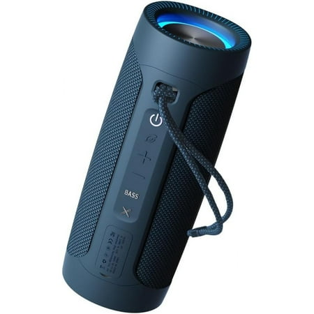 Portable Bluetooth Speaker, IP67 Waterproof Wireless Speaker with 30W Loud Stereo Sound, Mini Speaker with Wireless Stereo Pairing, 15H Playtime – Ideal for Outdoor, Shower, and Parties, Blue