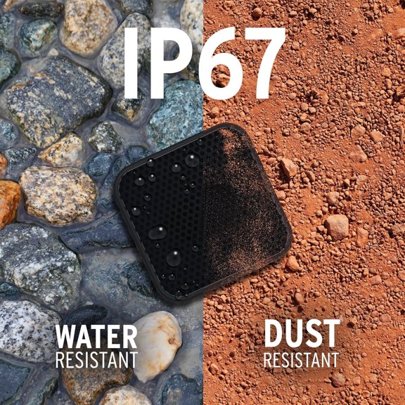 Portable Bluetooth Speaker, IP67 Waterproof Wireless Speaker with 1.5" Driver, 12 Hours Playtime, Premium Stereo Sound for Indoor & Outdoor