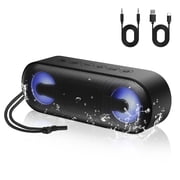 Portable Bluetooth Speaker IPX7 Waterproof, 30W HD Stereo Sound Wireless Speaker Bluetooth 5.4, Deep Bass, 30H Playtime, TWS Pairing, 6 RGB lights, Speakers for Home/Party/Outdoor, Gift Ideas