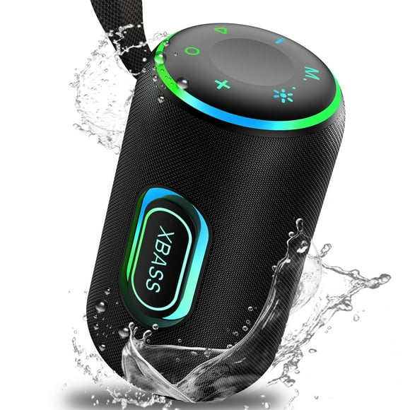 Portable Bluetooth Speaker, IPX7 Waterproof Wireless Speaker, 35W Loud Stereo Sound, 30H Playtime, 10 Colorful RGB Lights, TWS Pairing, Bluetooth 5.4 for Outdoor/Home/Party, Gift Ideas