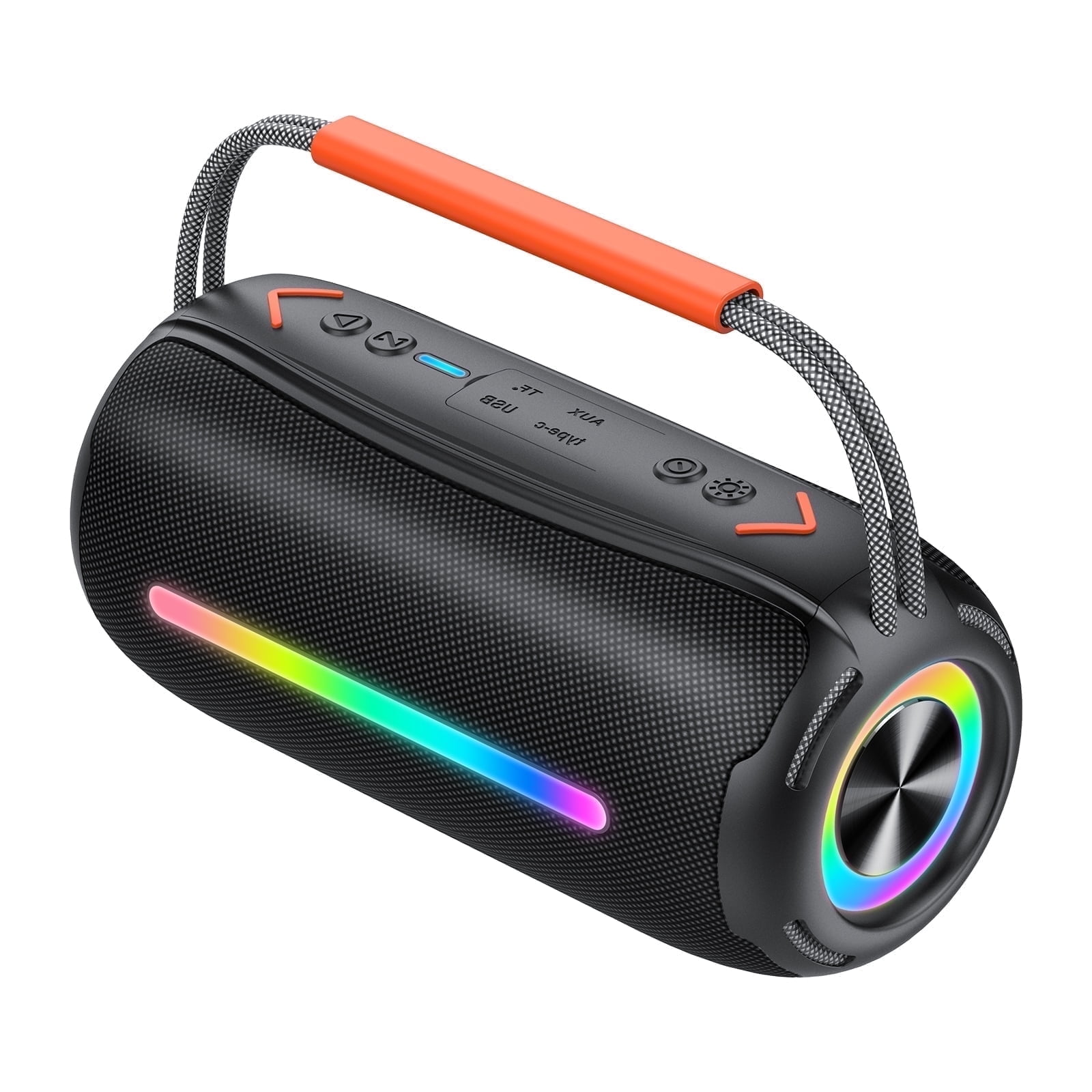Walmart sales :  Bluetooth Speaker, 40W Wireless Ultra Bluetooth Speaker with 66mm Drivers, 4000mAh Battery 24Hrs Playtime, RGB Lights, BT5.4, IP7 Waterproof, AUX, TF Card, Suitable for Home/Party/Outdoor/Beach, Gift