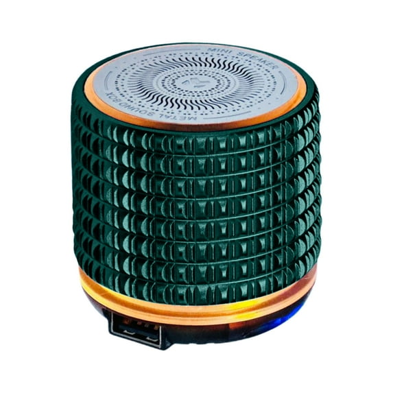 Portable Bluetooth Speaker with Lights,Powerful Crystal Clear Sound,Waterproof,All Day Playtime,TWS Paring,Small Metal Wireless Speaker for Outdoor,Gift Ideas