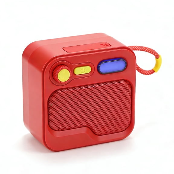 Portable Bluetooth Speaker for Outdoor, Retro Wireless Speaker with Portable Lanyard, Wearable Bluetooth Speaker with Stereo Speaker with Rich Bass, for Sports, Beach, Hiking, Camping, Adventure