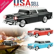 Portable Bluetooth Speaker Rechargable 1955 Vintage Retro Car Portable Wireless FM AUX USB Black