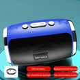 thumbnail image 1 of Portable Bluetooth Speaker with Subwoofer, High Power Sound 2000mAh Battery, Bluetooth 5.0/TF Card/USB/FM Radio, 6 Playback Modes for Outdoor Party, Home Use, Car Mounted,Blue, 1 of 8