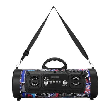 Flash Deals Portable Bluetooth Speaker Vmvidoty Bluetooth Speakers, 15W Outdoor Portable Bluetooth Speaker Subwoofer LED Light MultiFunction Card Microphone Sound With Subwoofer, FM Radio