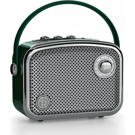 Portable Bluetooth Speaker Wireless Powerful Deep Bass Loud Stereo Sound Cute Fashion Style Vintage Decor Speakers with Subwoofer DSP Support TWS/USB/AUX for Home Desk Accessories Party Outdoor
