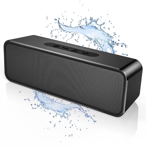 Portable Bluetooth Speaker, Wireless Speaker with Loud Stereo Deep Bass Sound, Outdoor Speakers with Bluetooth 5.0, 6-Hour Playtime, 66 ft Bluetooth Range for Home and Party