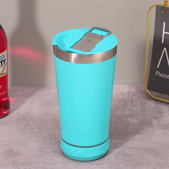 Portable Bluetooth Speaker,Wireless Speakers,Bluetooth Sound Beer Cup 304 Stainless Steel Vacuum Double-layer Portable Insulated Cup Bluetooth Audio Beer Mug for Gym, Office, Travel & Outdoor