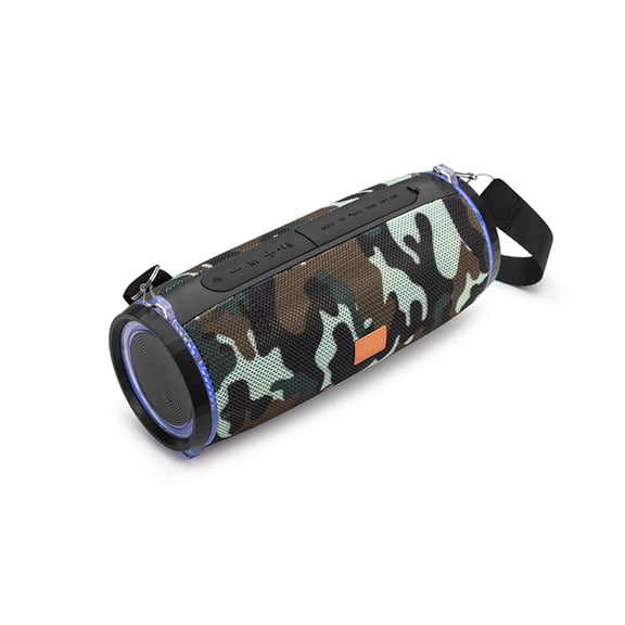 Portable Bluetooth Speaker Wireless Stereo Speakers Support USB/TF/AUX/FM radio with LED color light