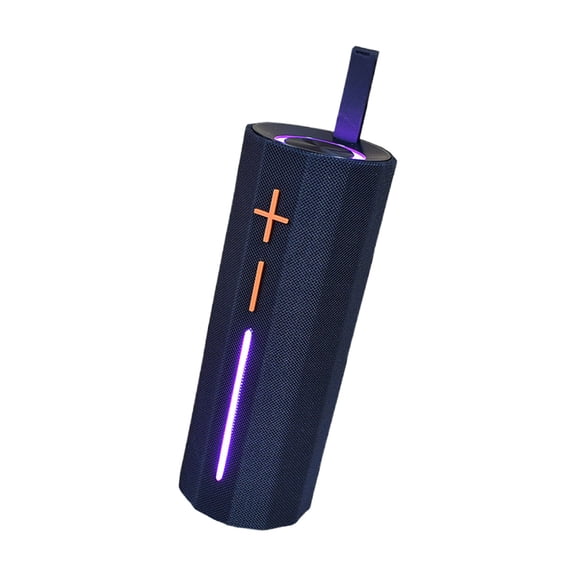 Portable Bluetooth Speaker with LED Lights | 360° Surround Sound & 49ft Range | FM Radio & Dual Pairing for Home/Outdoor (Multi-Color 1.1lb)​