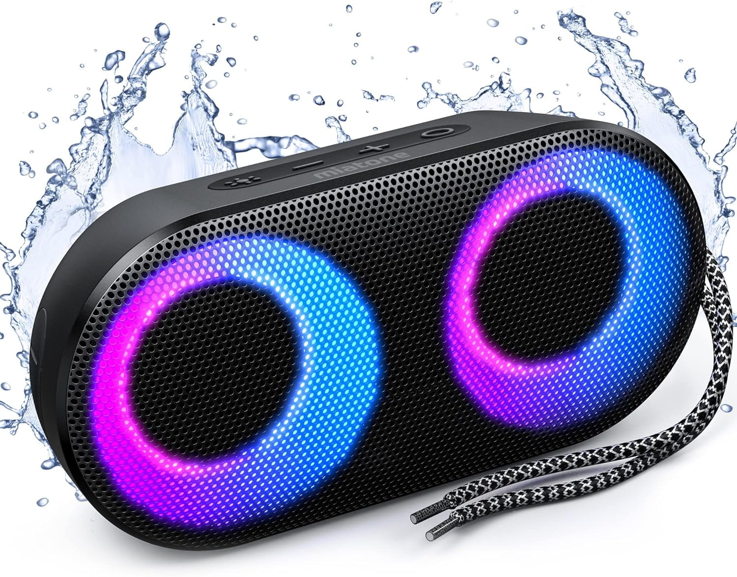 Portable Bluetooth Speaker With Lights Portable Bluetooth Speakers with Lights, Bluetooth Speaker Kids, 15W
