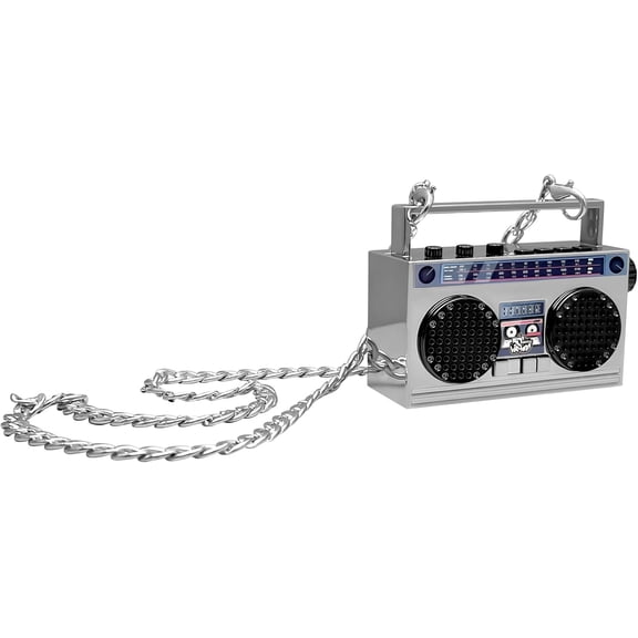 Portable Bluetooth Speakers, Retro Speakers Bluetooth Wireless Wearable Mini Bluetooth Boombox with 27 Neck Chain, FM Radio, On-Board Buttons, Dual 3W Peak Power Bluetooth Speaker for Home & Travel