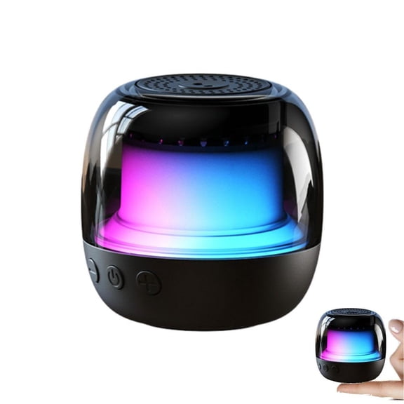 Portable Bluetooth Speakers, Small Bluetooth Speaker, Rotatable Fidget Spinner Design, Portable Card Slot, Rgb Ambient Light