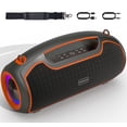 thumbnail interactive-video image 1 of Portable Bluetooth Speaker 200W Peak,IP65 Waterproof Outdoor Wireless Speaker with 24H Playtime,Deep Bass,TWS and USB/AUX/TF Input for Party, 1 of 12