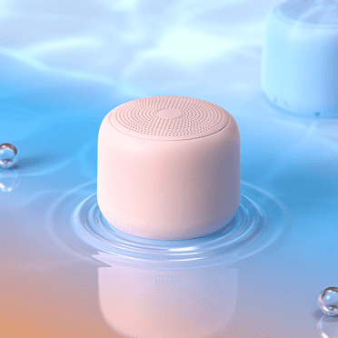 Portable Bluetooth Speakers with Strap, Wireless Waterproof Mini Speaker with Loud Stereo Sound, Pink