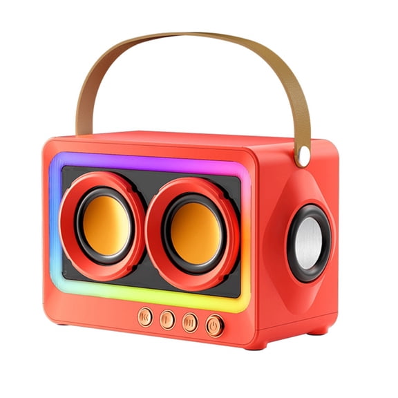 Portable Bluetooth Subwoofer Speaker Wireless HIFI Sound Audio Box Mini Bluetooth Wireless Mp3 Speaker Red