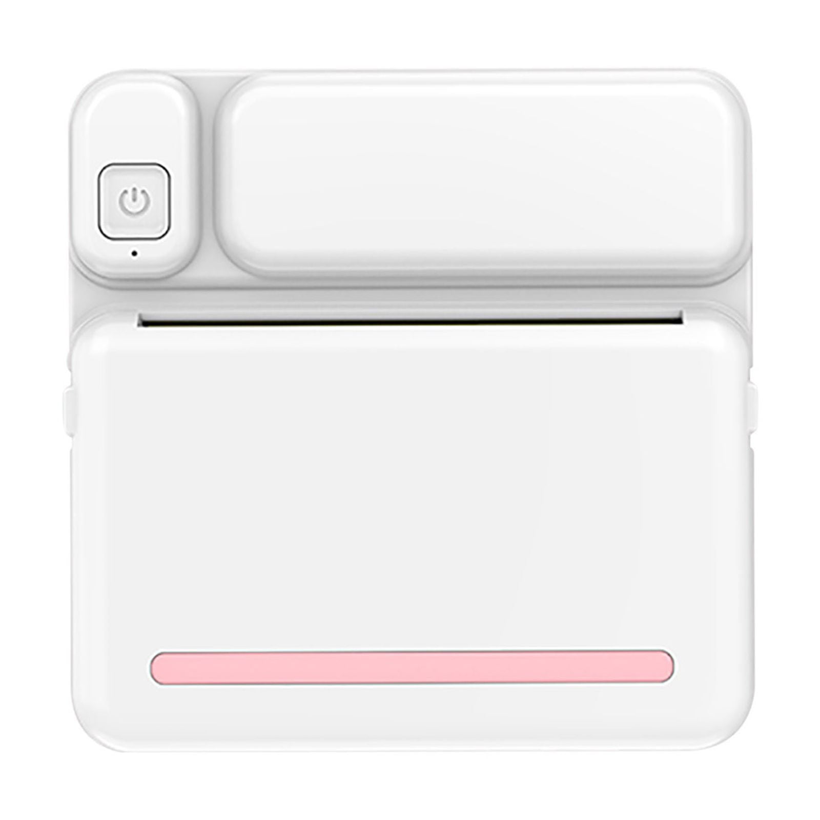 Portable Bluetooth Thermal Printer for Android and iOS - Wireless, Inkless, 57mm Photo and Label Printer with USB Charging, Pink