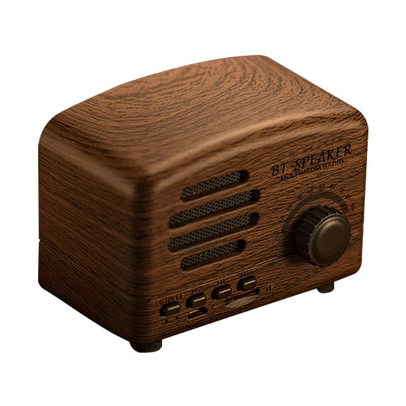 Portable Bluetooth Vintage Speaker, Wireless Music Player Good Sound Effect Easy to Operate Far Connected Bluetooth-compatible Mini Speaker
